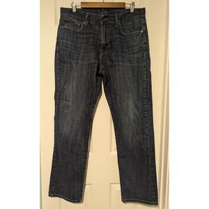 Lucky Brand 221 Men's 34 x 30 Original Straight Leg Medium Darker Wash Jeans